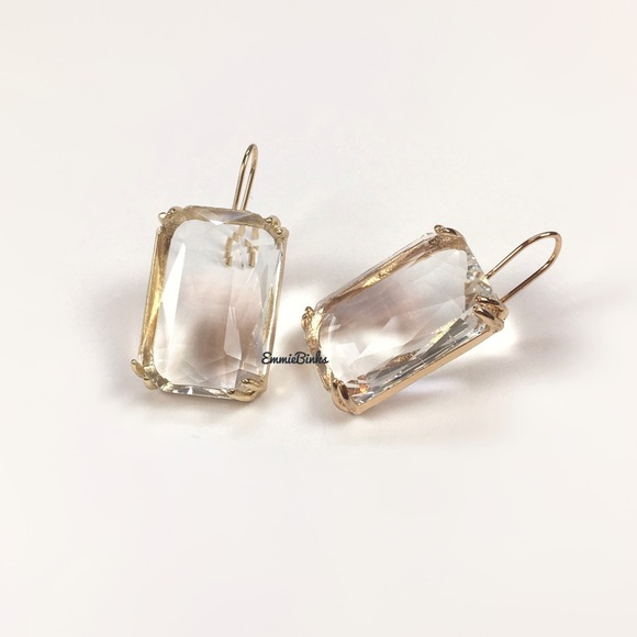 ✨3for$38 New Zara Faceted Crystal Drop Earrings - Picture 4 of 12